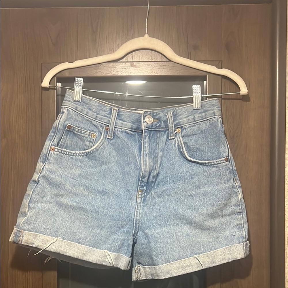 Classic Blue Denim Women's Shorts